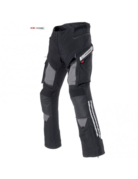 Pantalon Touring Moto Four Seasons Trèfle GTS-4 WP Pants Noir - 1