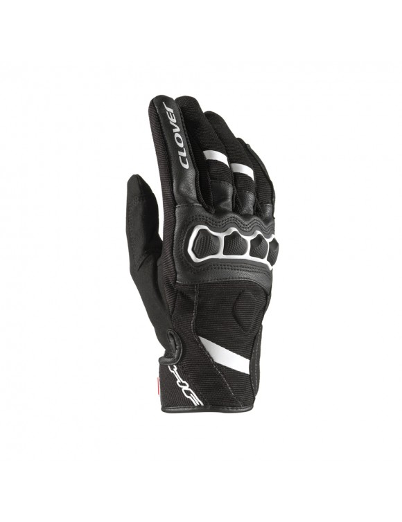 Clover Airtouch-2 Men's Summer Sport Motorcycle Gloves Black/White 1112-N/B - 1 Clover Airtouch-2 Men's Summer Sport Motorcycle Gloves Black/White 1112-N/B - 1