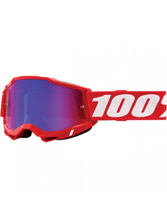 Goggles mask 100% Googles Accuri 2 red mirror/blue mirror lens 461187