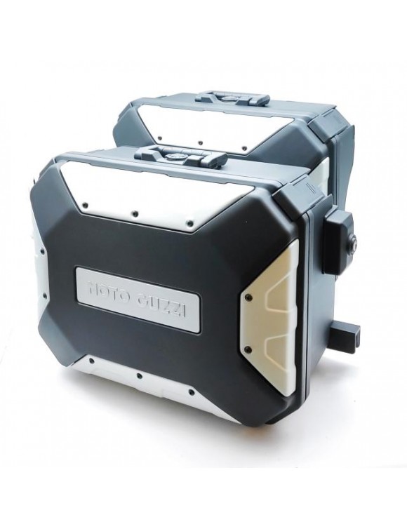Par de maletas laterales Urban 37+27l, originales 2s0013544, Moto Guzzi v85 TT - 2