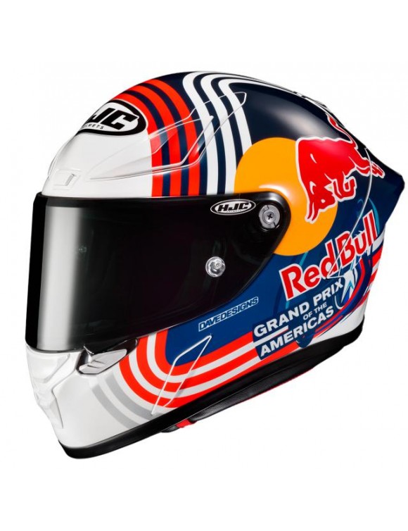 HJC -Motorradhelm RPHA1 Red Bull Austin GP, ​​Lucid, MC21