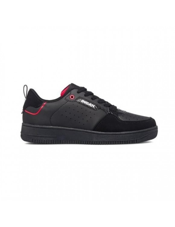 Chaussures de sport pour hommes avec détails perforés originaux Ducati Valencia noir DF21-16 - 1
