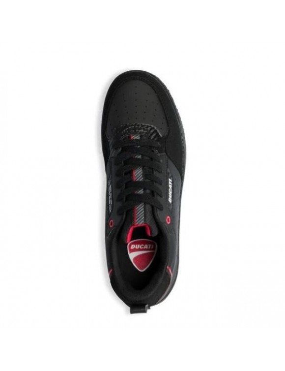Chaussures de sport pour hommes avec détails perforés originaux Ducati Valencia noir DF21-16 - 5