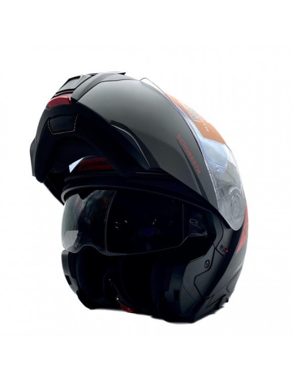 Casco de motocicleta modular Schuberth C5 Eclipse antracita/rojo/negro mate - 3