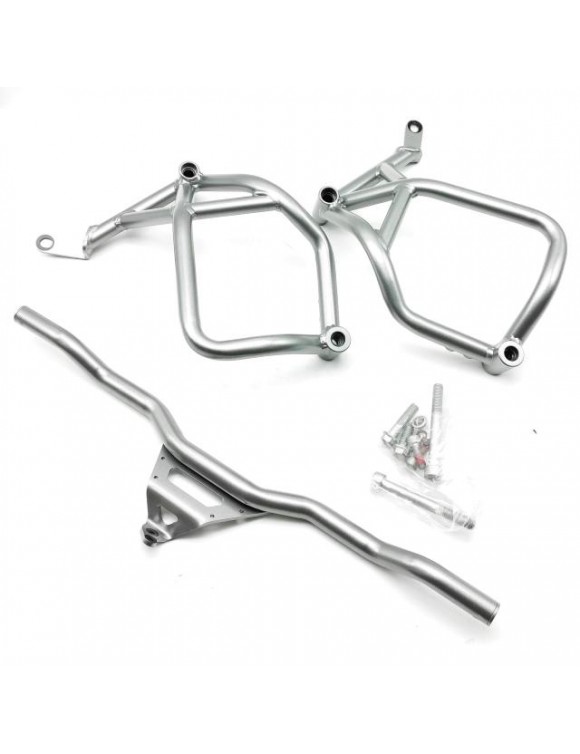 Kit paramotore in acciaio, silver, originale 2s001867, Aprilia Tuareg 660  - 3