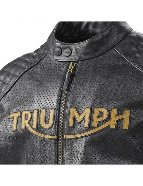 Triumph Braddan Air Race Original Leder -Motorradjacke MLES22106 - 2