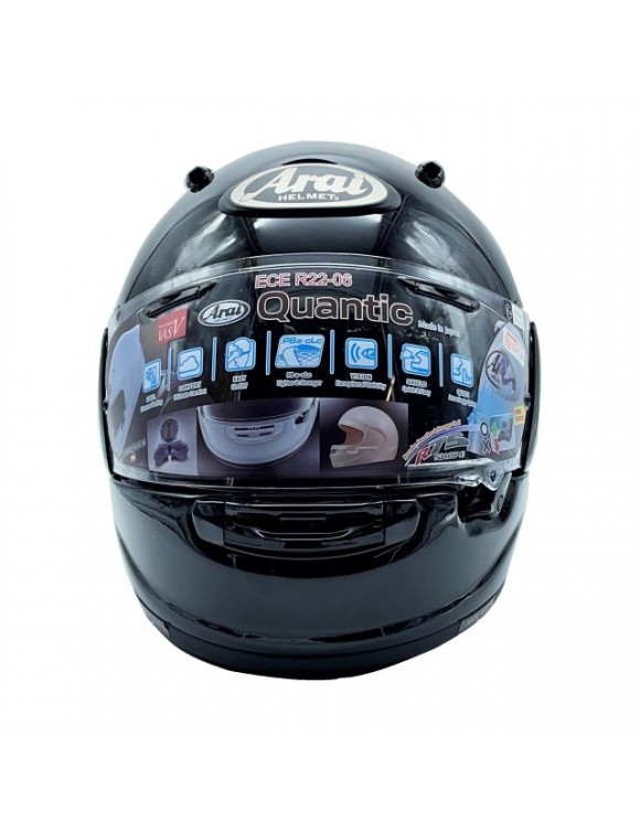 Casco moto integrale Arai Quantic Diamond Black lucido ar3115db - 4