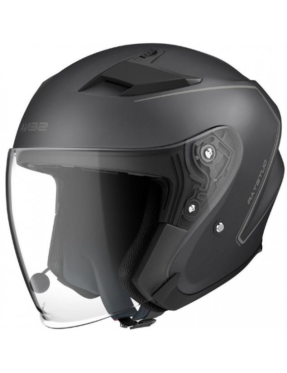 Sena Outstar matt black integrated Bluetooth® motorcycle helmet