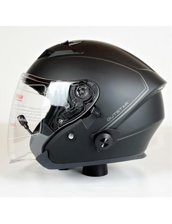 Sena Outstar matt black integrated Bluetooth® motorcycle helmet