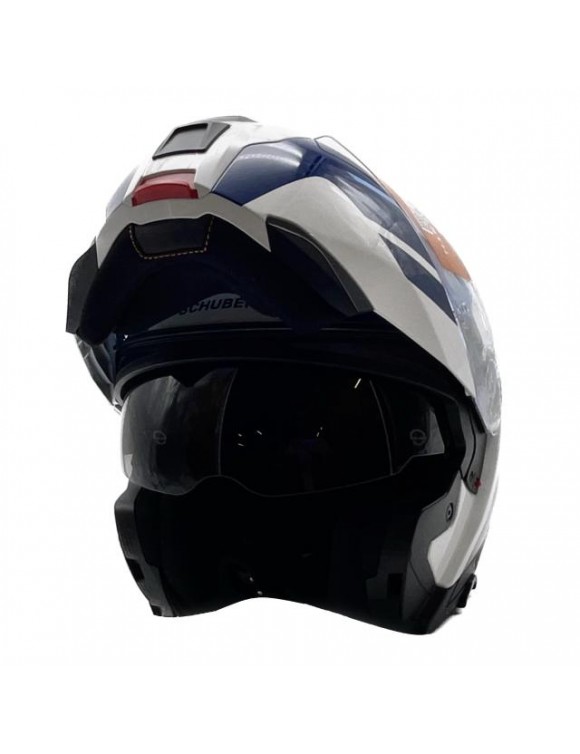 Schuberth C5 Master Blue / White / Glossy Red Modular Motorcycle Casco - 3