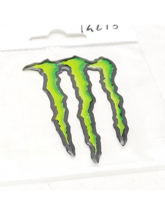 3D sticker "Monster Energy" motorcycle, height 6 cm