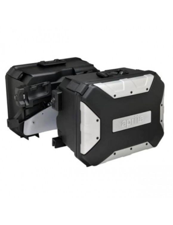 Par de casos laterales "urbanos" 37 + 27L, original 2S0018794, Aprilia Tuareg - 1