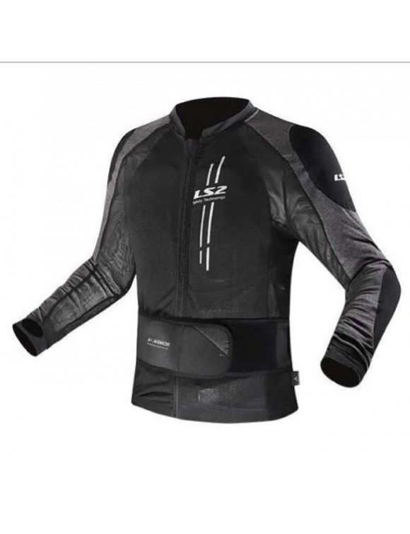 LS2 x-armor men's 4 season motorcycle jacket black / silver 64160f0112
