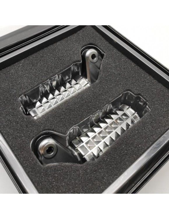 Par de clavijas originales del pie delantero A9770145, Triumph Bonneville T100 / T120 / Black - 2 Par de clavijas originales del pie delantero A9770145, Triumph Bonneville T100 / T120 / Black - 2