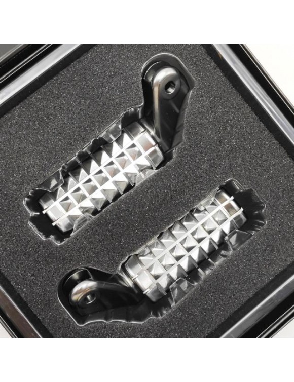 Paar originaler Vorderfußstifte A9770145, Triumph Bonneville T100 / T120 / Schwarz - 3 Paar originaler Vorderfußstifte A9770145, Triumph Bonneville T100 / T120 / Schwarz - 3