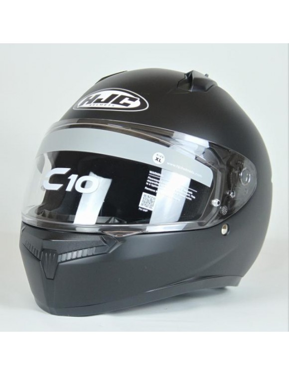 Casco moto integrale policarbonato HJC c10 semi Flat black opaco 100570 - 2