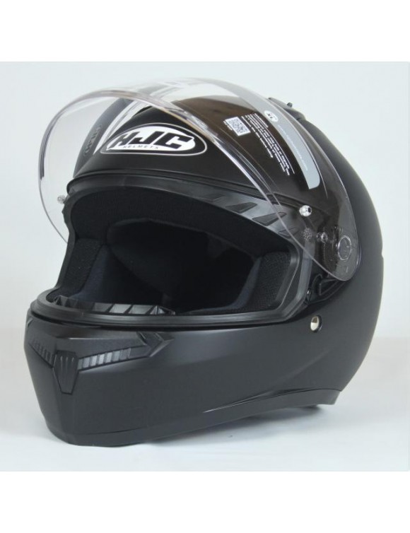 Casco de motocicleta completo HJC C10 semi plano negro, mate, policarbonato, 100570 - 3