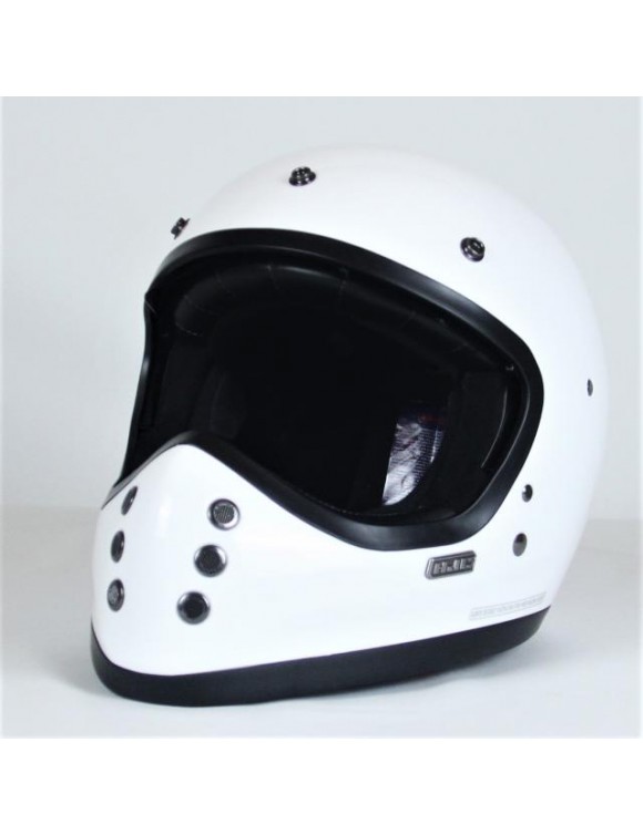 HJC V60 Casque de moto en fibre de verre blanc glose - 2