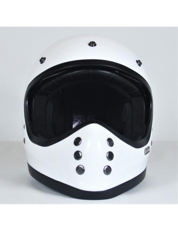 Casco moto integrale fibra di vetro HJC v60 bianco lucido - 3