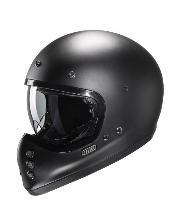 Integrierter Fiberglas-Motorradhelm HJC V60 Semi Matt Black Opaque - 1 Integrierter Fiberglas-Motorradhelm HJC V60 Semi Matt Black Opaque - 1