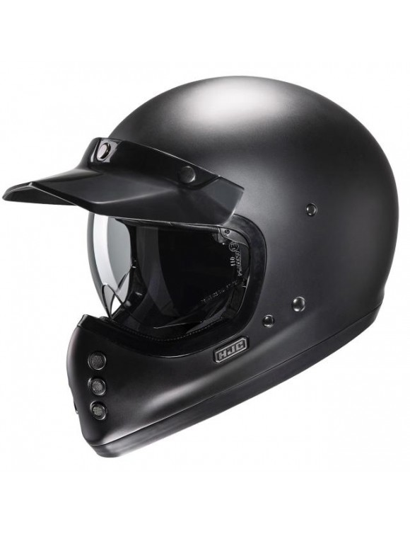 Casco Moto Integral Fibra de Vidrio HJC V60 Semi Matt Negro Opaco - 2 Casco Moto Integral Fibra de Vidrio HJC V60 Semi Matt Negro Opaco - 2