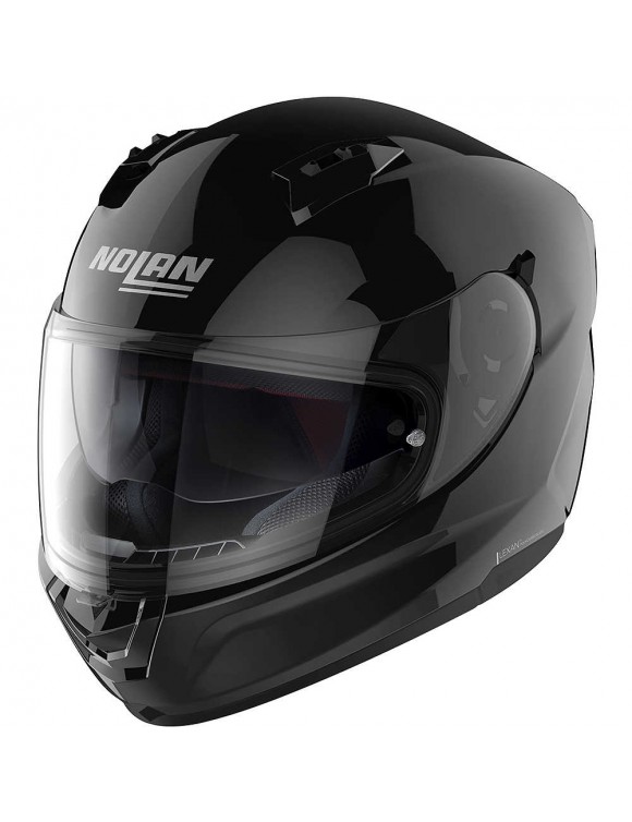 Integral Motorcycle Helmet Nolan N60-6 Classic 3 Glossy Black Lucido