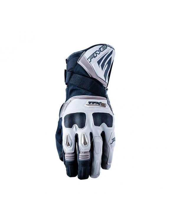 Gants de moto pour hommes d'hiver cinq sable TFX2 WP / marron, tissu / cuir - 1 Gants de moto pour hommes d'hiver cinq sable TFX2 WP / marron, tissu / cuir - 1