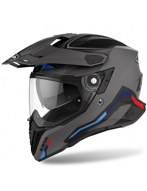 Integral Motorcycle Helmet Airoh Commander Factor Anthracite Matt Matt