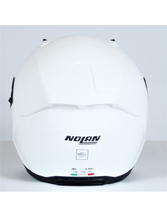 Integral Motorcycle Helmet Nolan N60-6 Classic 5 Metal White Glossy - 7
