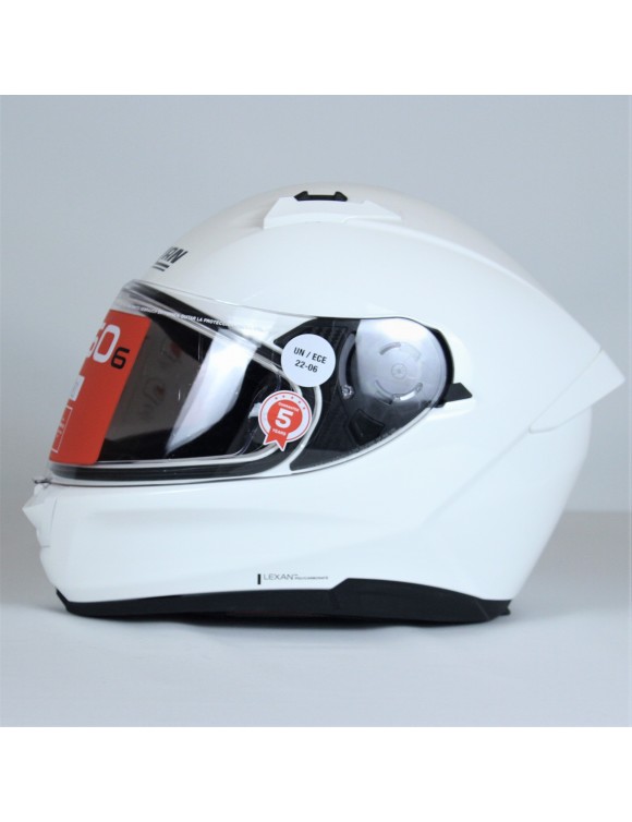 Casco de Moto Integral Nolan N60-6 Classic 5 Blanco Brillante Metalizado - 6