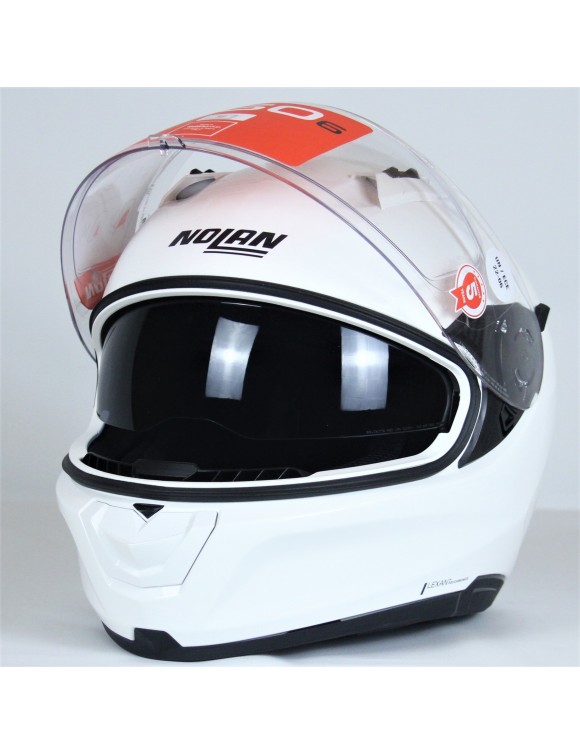 Casque de Moto Intégral Nolan N60-6 Classic 5 en Métal Blanc Brillant - 3