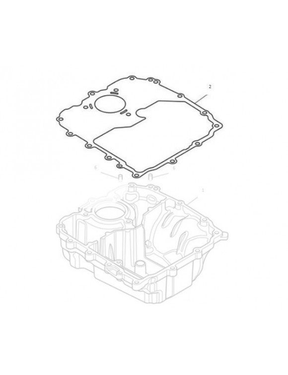 Ölwannendichtung, Triumph Originalteil T1230444 - 1 Ölwannendichtung, Triumph Originalteil T1230444 - 1