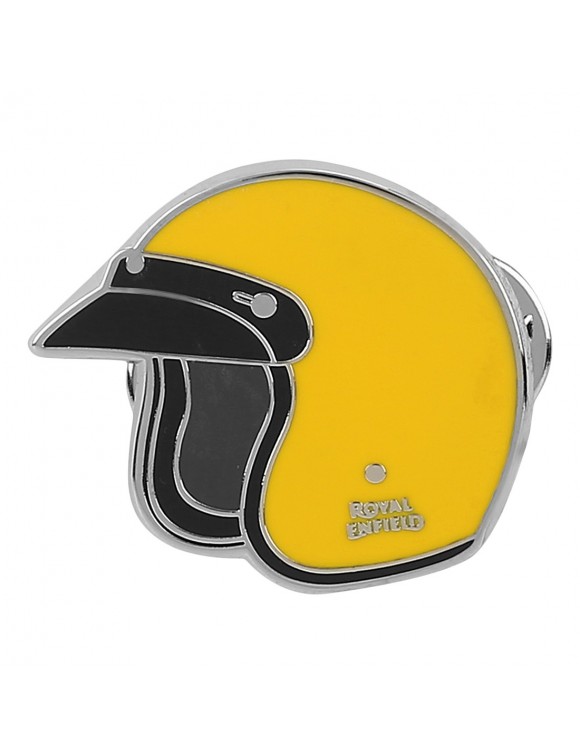 Original Royal Enfield Yellow Helmet Motorcycle Brooch