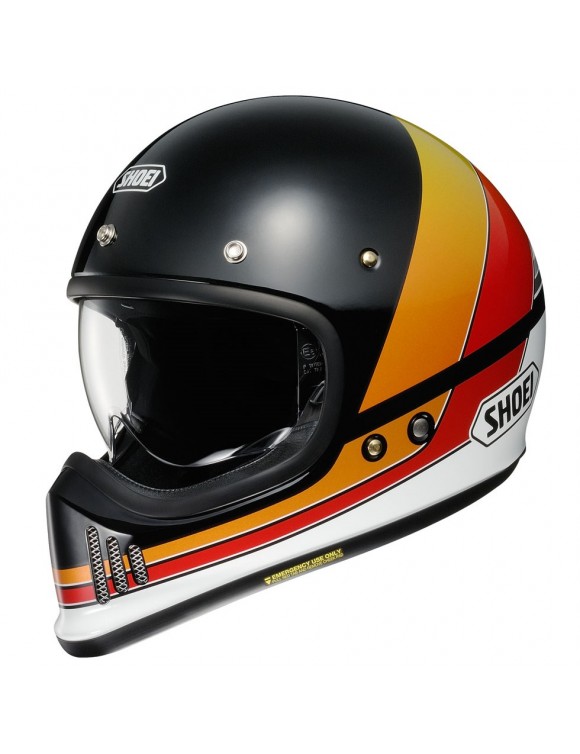 Full length motorcycle helmet in AIM Shoei ex Zero Equation TC-10 black