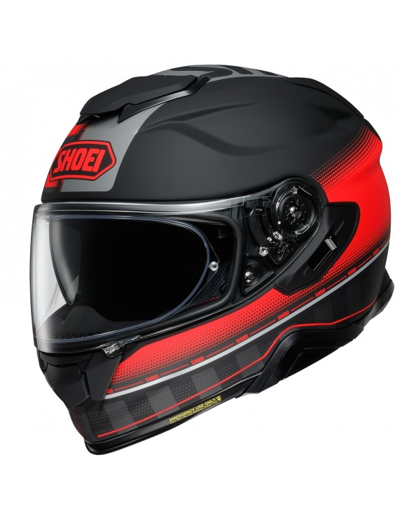 Shoei GT-Air 2 Tesseract TC-1 Full Face Motorcycle Helmet Black/Opaque Red