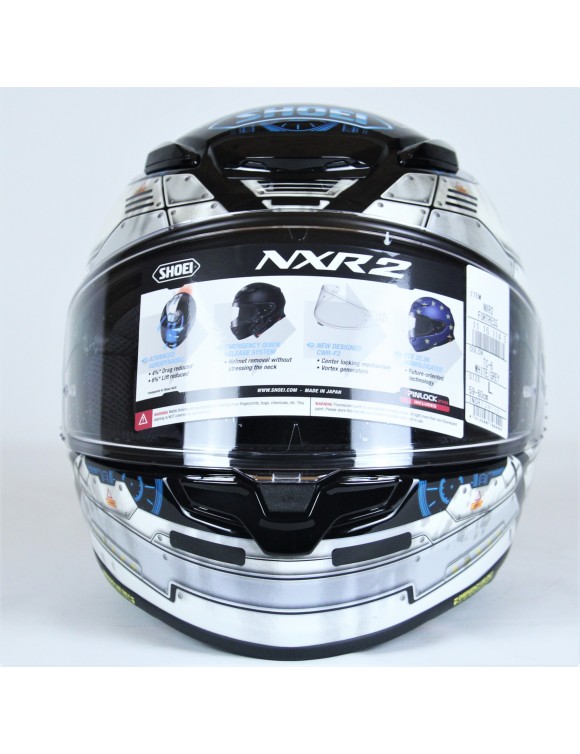 Integrierter Motorradhelm Shoei NXR2 Fortress TC-6 Weiß / Schwarz glänzend - 4 Integrierter Motorradhelm Shoei NXR2 Fortress TC-6 Weiß / Schwarz glänzend - 4