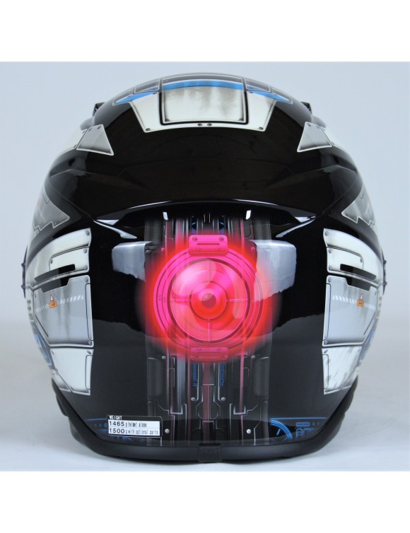 Integrierter Motorradhelm Shoei NXR2 Fortress TC-6 Weiß / Schwarz glänzend - 6 Integrierter Motorradhelm Shoei NXR2 Fortress TC-6 Weiß / Schwarz glänzend - 6