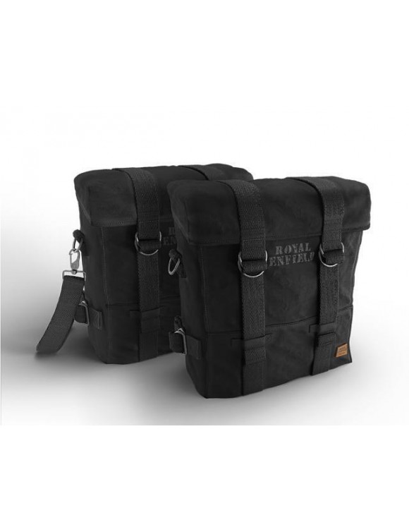Paar Seitentaschen, schwarz, original 1990619, Royal Enfield Classic uce 350-500
