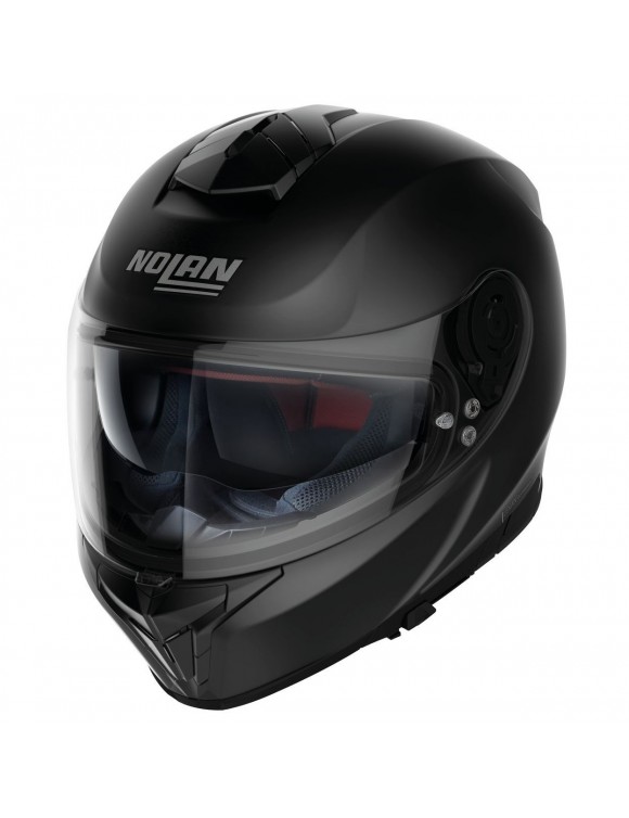 Nolan N80.8 Classic N-Com 010 Flat Black Matt Motorcycle Helmet