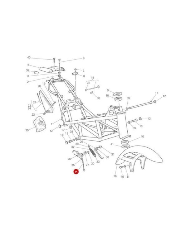 Interruttore stop posteriore 53940035b - 4 Interruttore stop posteriore 53940035b - 4