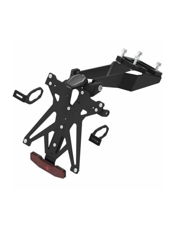 Kit support de plaque d'immatriculation réglable avec feu et catadioptre pour Ducati Multistrada V4 / V4S - KTARDU117A1 - 1