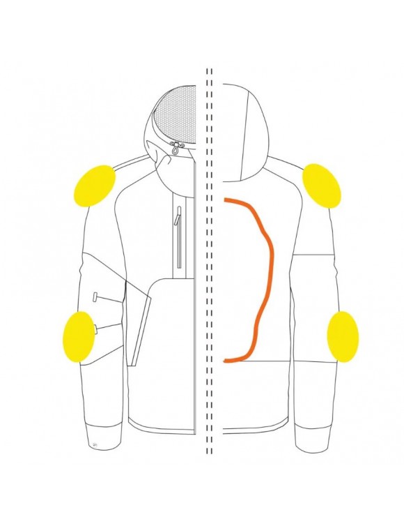 Sweat Technique Homme Original Ducati by Spidi Downtown C2 Noir 98107118 - 3