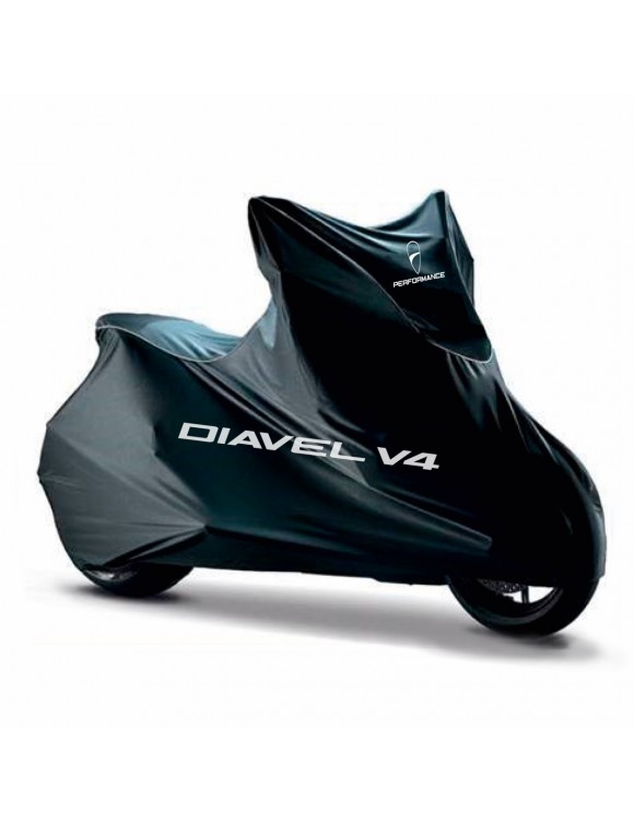 Housse de moto d'intérieur, noire, originale 97580201AA, Ducati Diavel V4 - 1