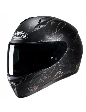 HJC C10 Integralhelm Motorradhelm Mattschwarz XXS - Mit Pinlock Vorbereitung & Belüftungssystem