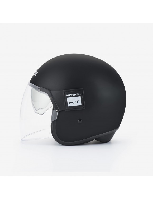 Casco de moto jet Blauer pod de fibra de vidrio en negro mate - 2