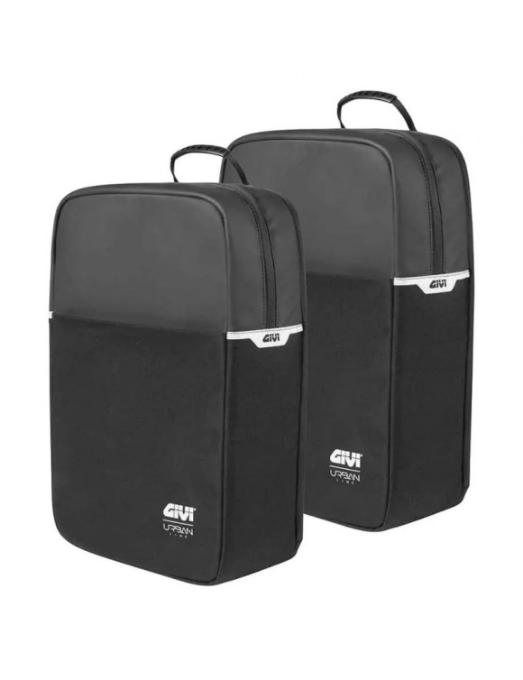 Pair of Side Bags 17+17L for Bicycle, Black, Quick Release - Givi UB01BC