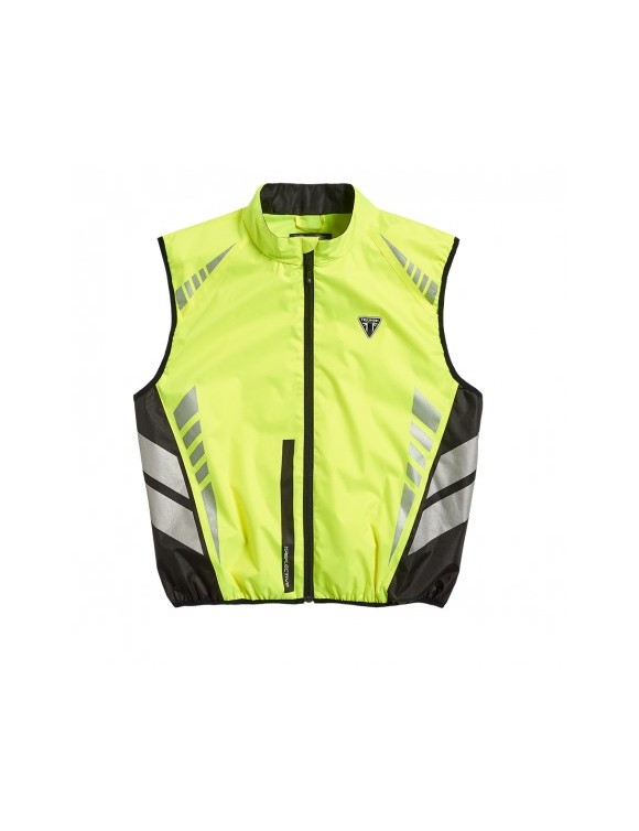Motorcycle Jacket High Visibility Triumph Bright Vest Yellow Fluo/Black M-L
