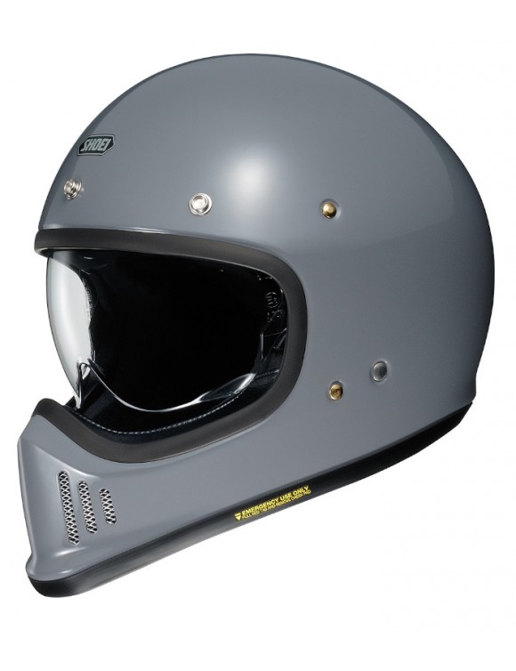 Full length motorcycle helmet shoei ex-zero 1409028 gray vintage