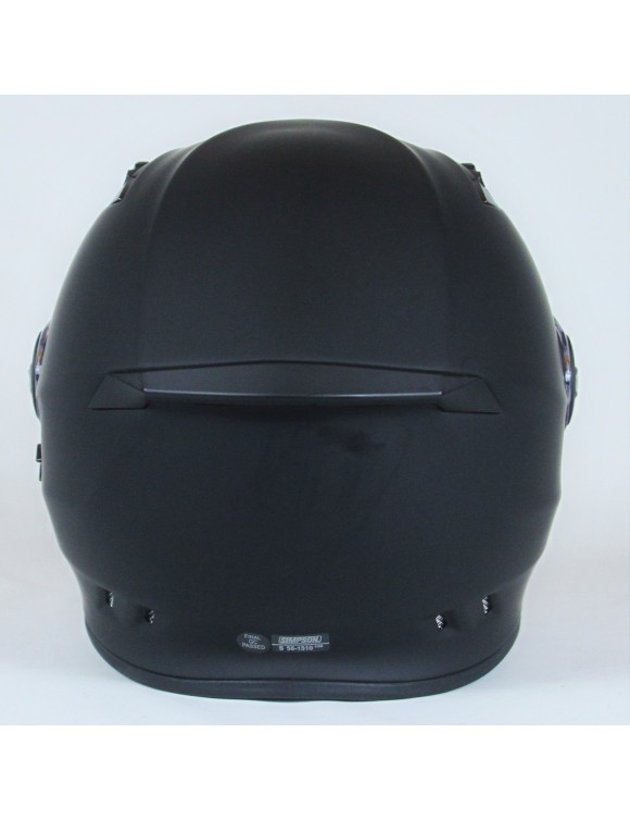 Casco de moto modular Simpson Darksome negro mate - 8
