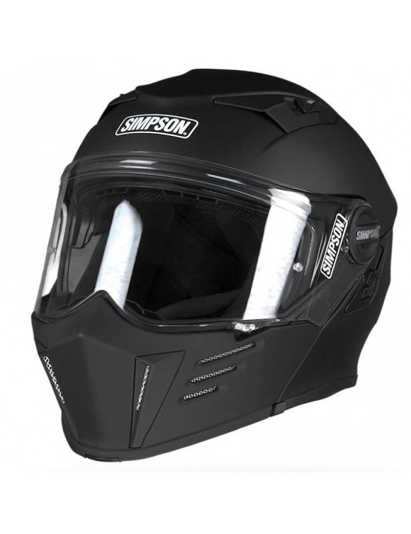 Simpson Darksome Black Matt Modular Motorcycle Helmet